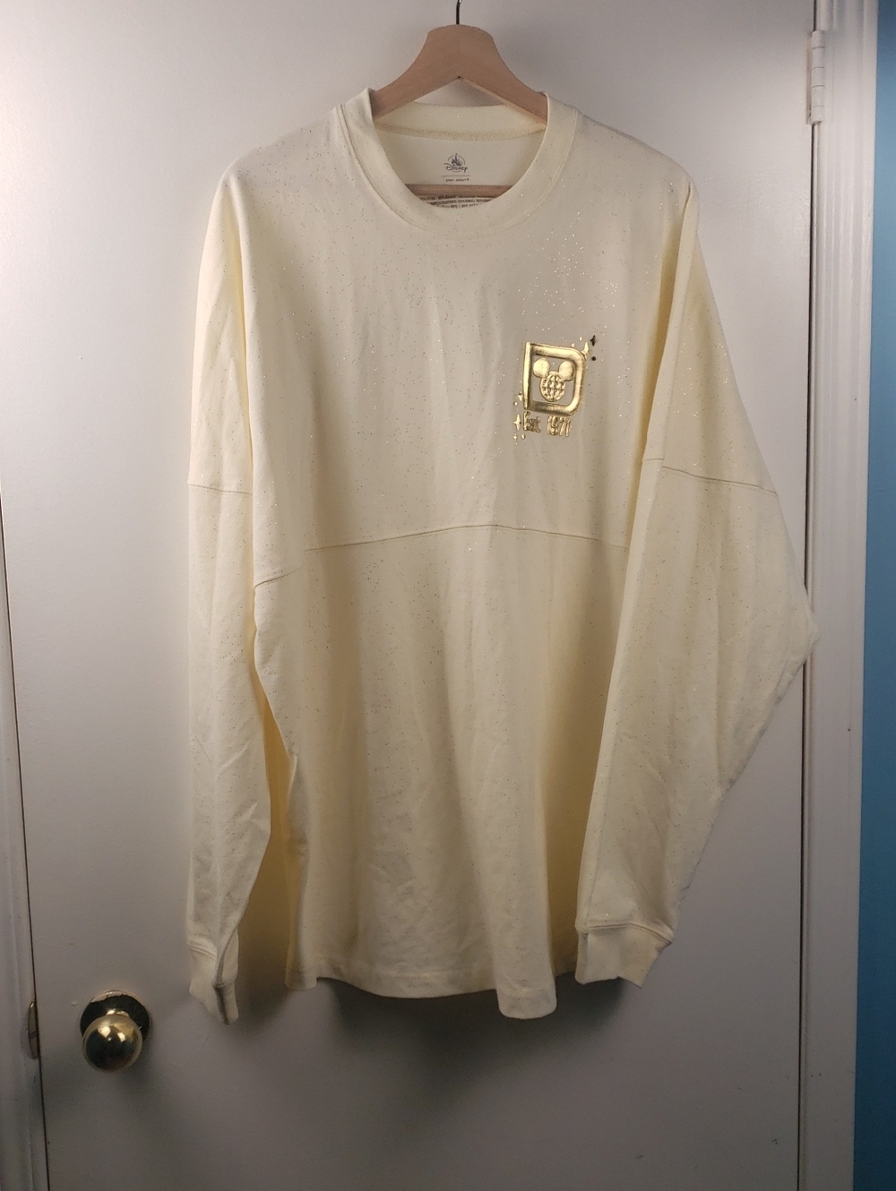 The Disney Parks Walt Disney World Gold Pixie Dust Castle Spirit Jersey size XL